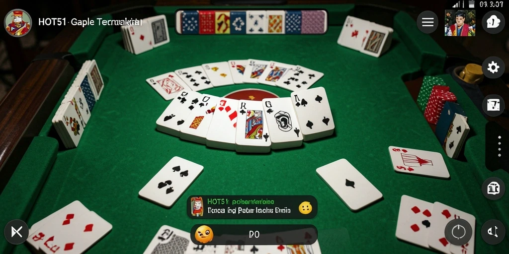 Gameplay HOT51 yang menarik dan seru saat bermain Gaple.