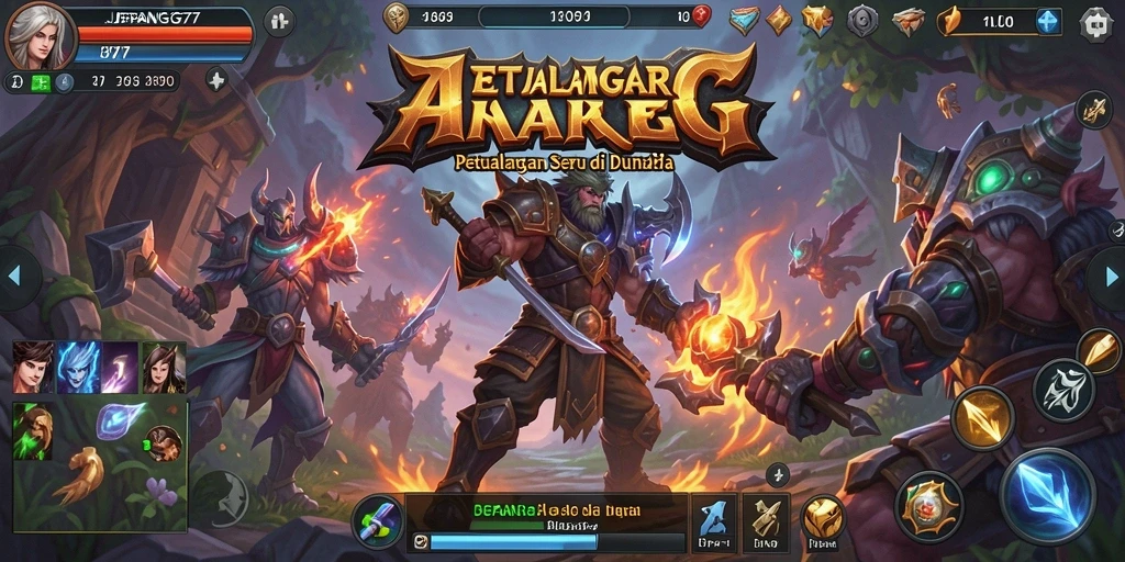 Gameplay ARPG seru dengan pertarungan dinamis di JEPANG77.