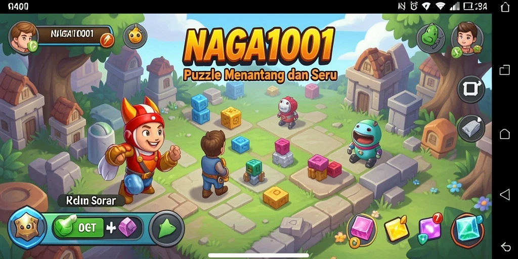 Screenshot gameplay NAGA1001 menampilkan tantangan Puzzle yang memikat.