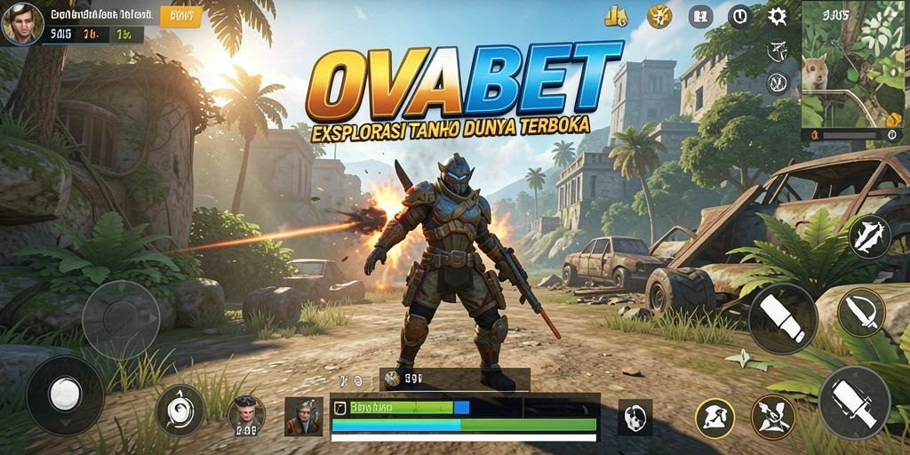 Screenshot utama game OVABET menampilkan dunia Open World yang luas dan interaktif.