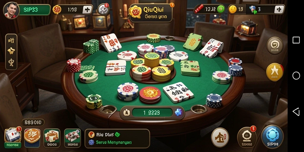 Screenshot gameplay SIP33 dengan tampilan kartu yang menarik.