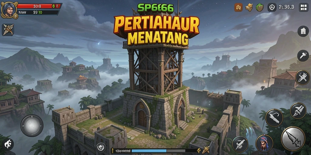 Gameplay SP666 yang menarik di Tower Defense.